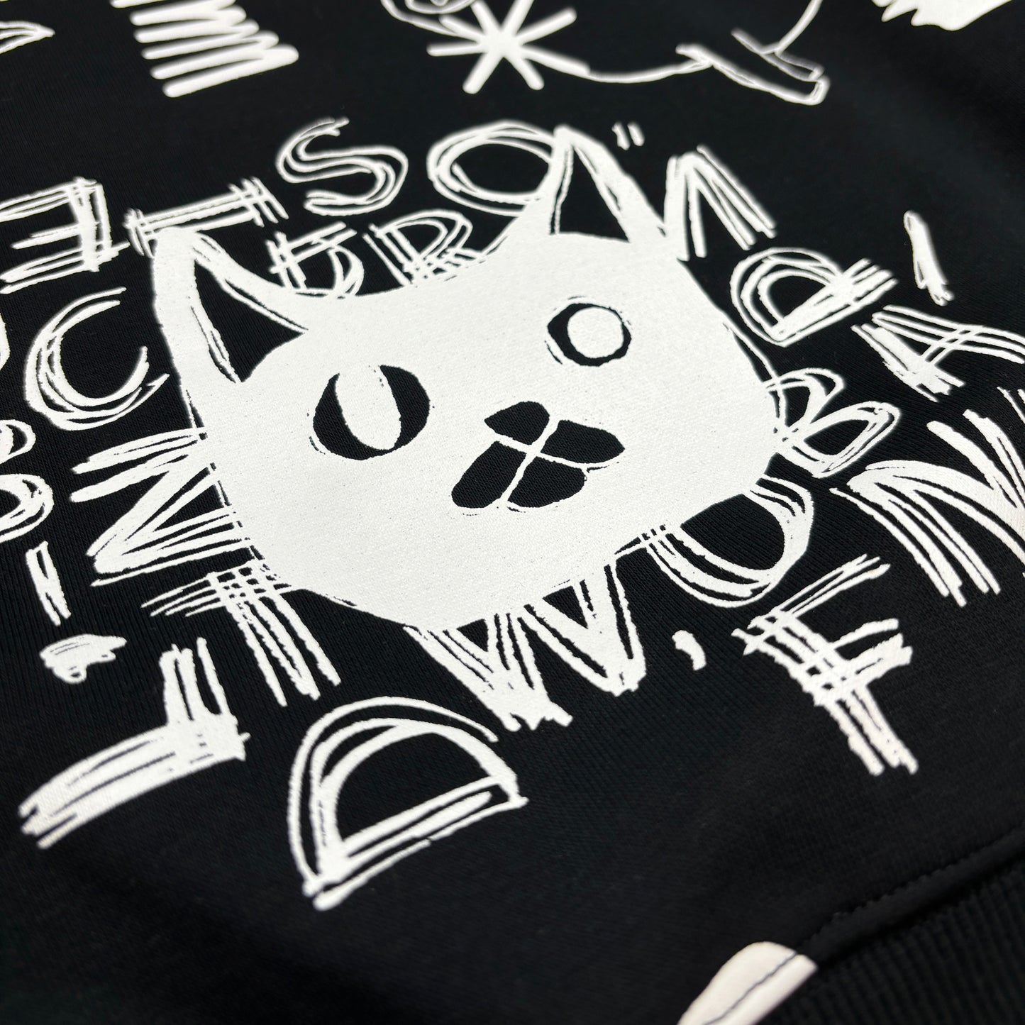 Graffiti Sweater - Black and White