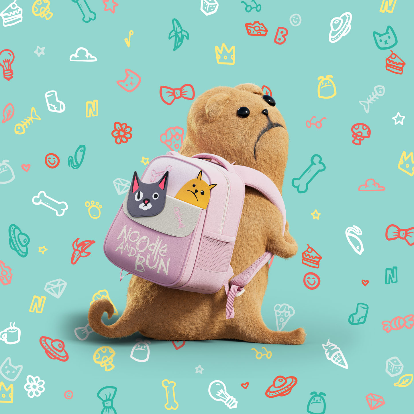 Kids Doodle Backpack - Pink