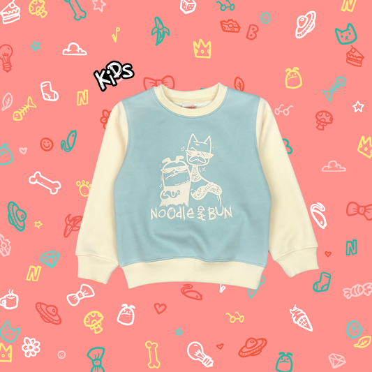 Kids Duo Sweater - Blue and Beige