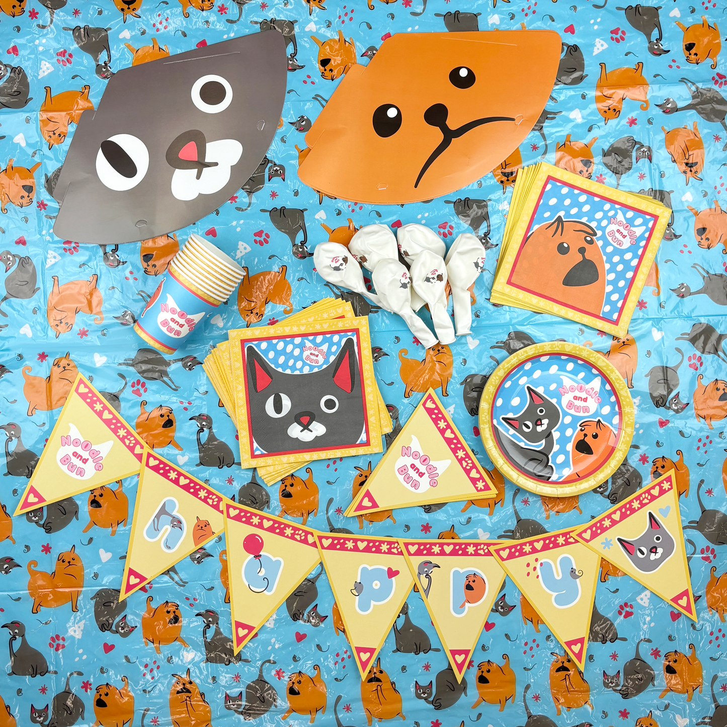 Noodle and Bun Birthday Party Pack