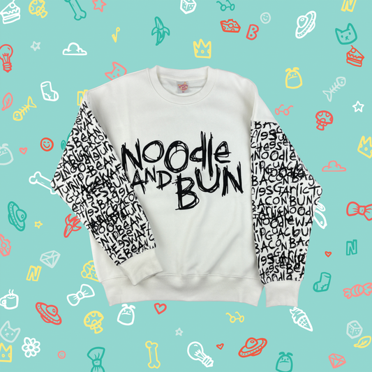Doodles Sweater - White and Black