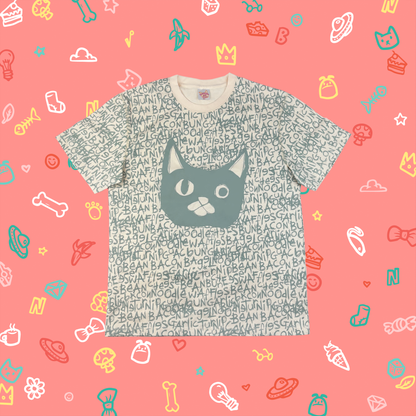 Camiseta Noodle Doodle - Beige y Verde